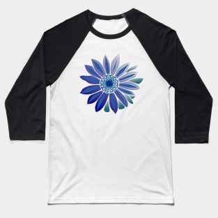 African Daisy Blues Baseball T-Shirt